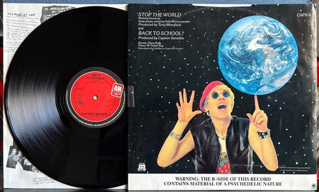 CAPTAIN SENSIBLE STOP THE WORLD~1983 A+M UK 12-INCH 45 RPM SINGLE LP~PUNK