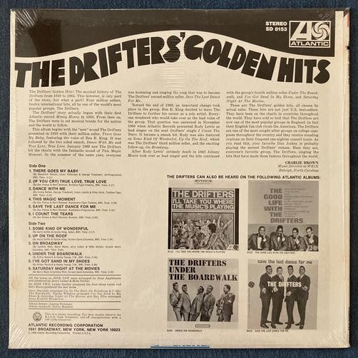 DRIFTERS' GOLDEN HITS~SEALED 1968 ATLANTIC STEREO LP~STAR COLLECTION~FUNK/SOUL