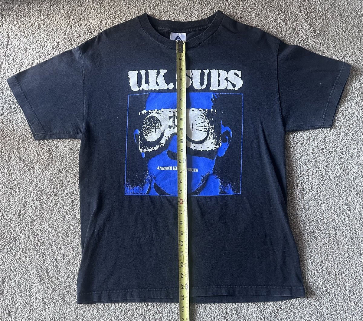 U.K. SUBS T-SHIRT~ANOTHER KIND OF BLUES~ALSTYLE TAG~LG~BLACK~EXC COND~VTG~PUNK