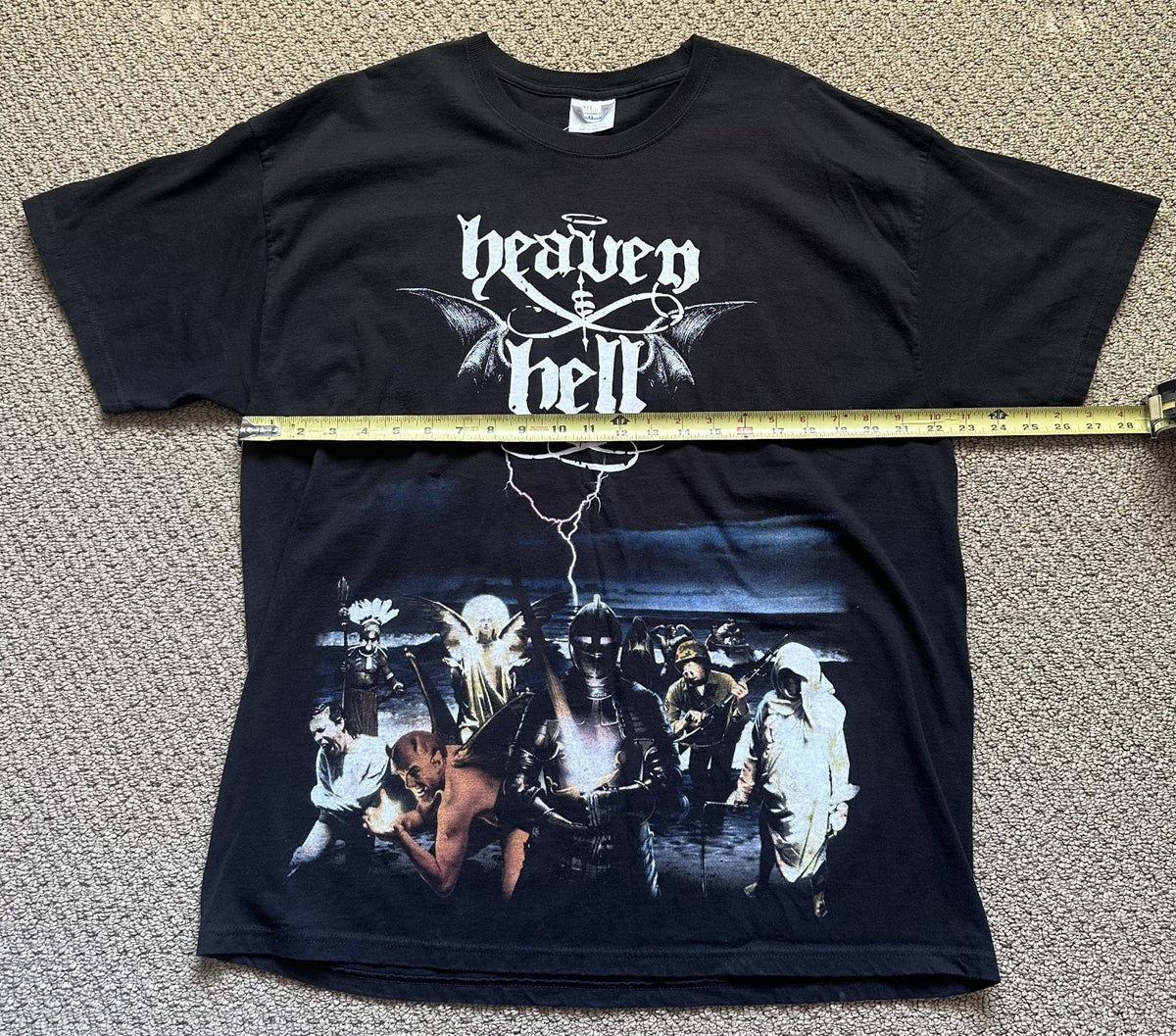 HEAVEN & HELL CONCERT T-SHIRT~2007 TOUR~BLACK SABBATH~XL~BLACK~EXC COND~VINTAGE