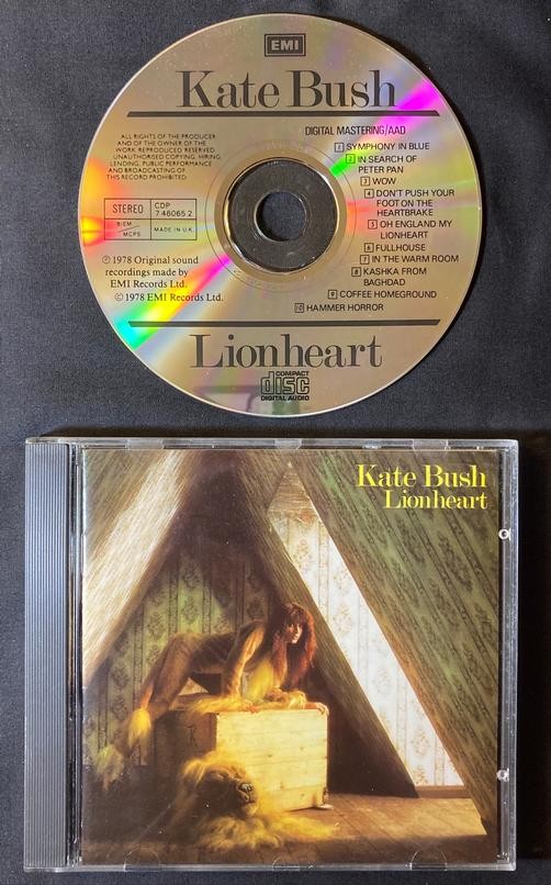 KATE BUSH LIONHEART~NM ORIG 1978 EMI RECORDS LTD. UK CD~ART ROCK~POP ROCK~KASHKA