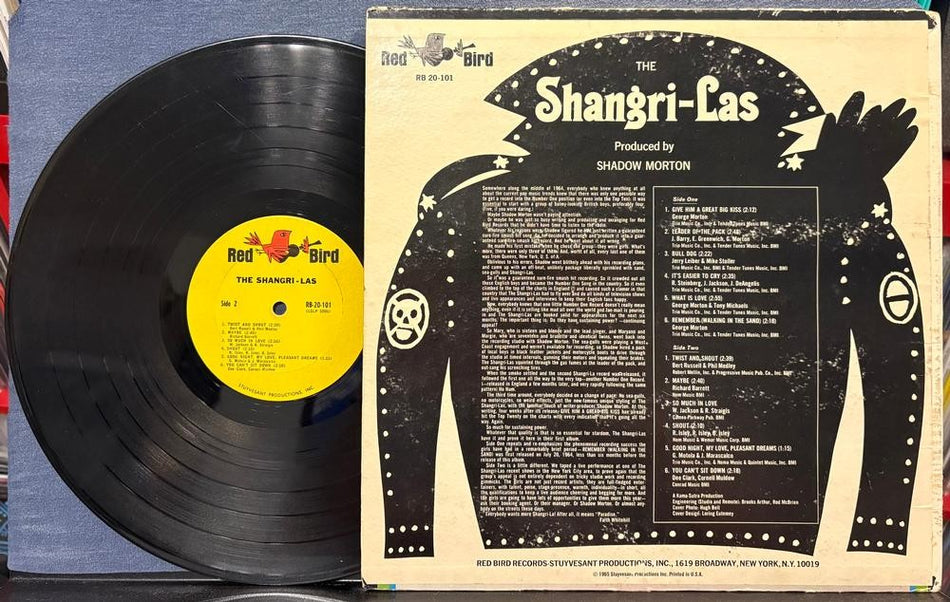 THE SHANGRI-LAS LEADER OF THE PACK~ORIG 1965 MONO RED BIRD LP~RB 20-101~POP ROCK