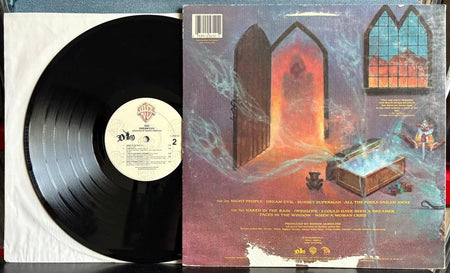 DIO DREAM EVIL~OG 1987 PROMO COPY LP w/INNER SLV~DMM~STERLING~RONNIE JAMES~METAL