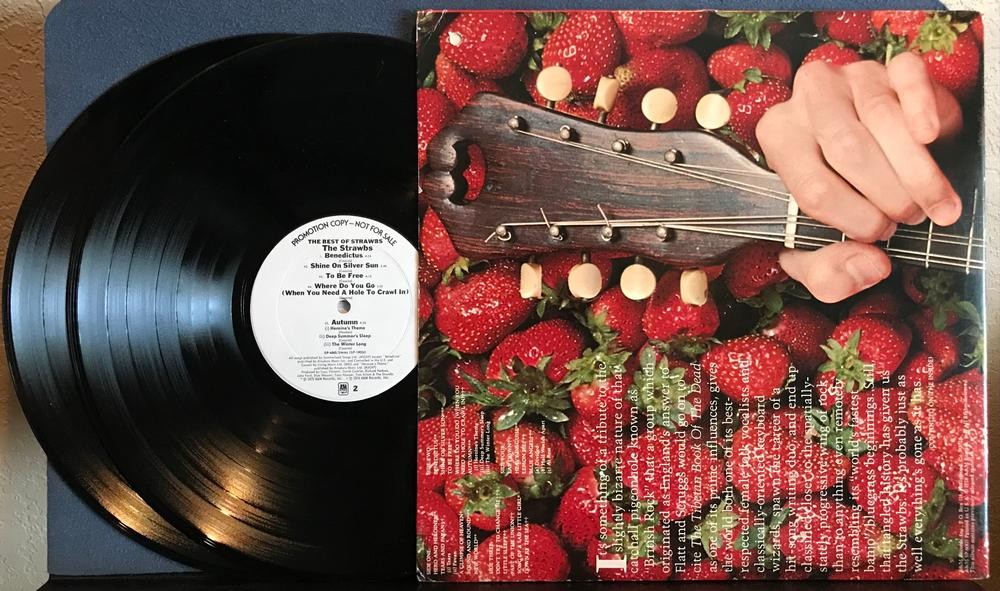 THE BEST OF STRAWBS~1978 A+M WHITE LABEL PROMO 2xLP COMP~MONARCH PRESS~PROG ROCK