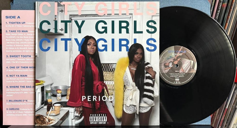 CITY GIRLS PERIOD~NM- OG 2019 QUALITY CONTROL FIRST PRESS LP~INSERT~HIP HOP~TRAP