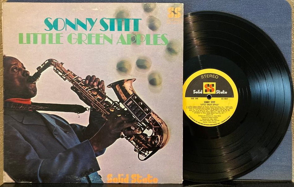 SONNY STITT LITTLE GREEN APPLES~VG++ 1969 SOLID STATE PROMO LP w/UNIPAK GATEFOLD