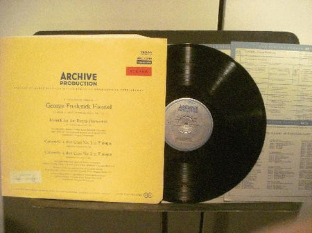 ARCHIVE RED STEREO ARC 73146~HANDEL~August Wenzinger~2 INSERTS~NM-/NM-~GERMAN