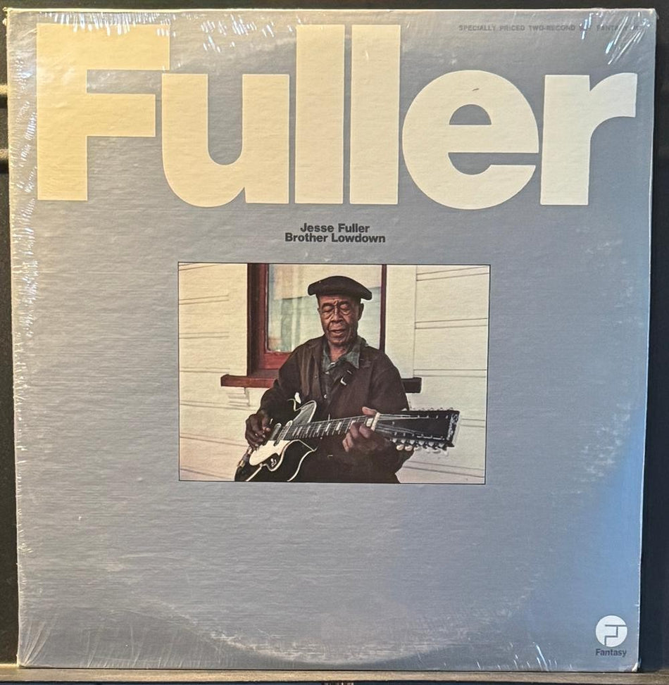 JESSE FULLER BROTHER LOWDOWN~SEALED 1972 FANTASY 2LP~DELTA FOLK ACOUSTIC BLUES
