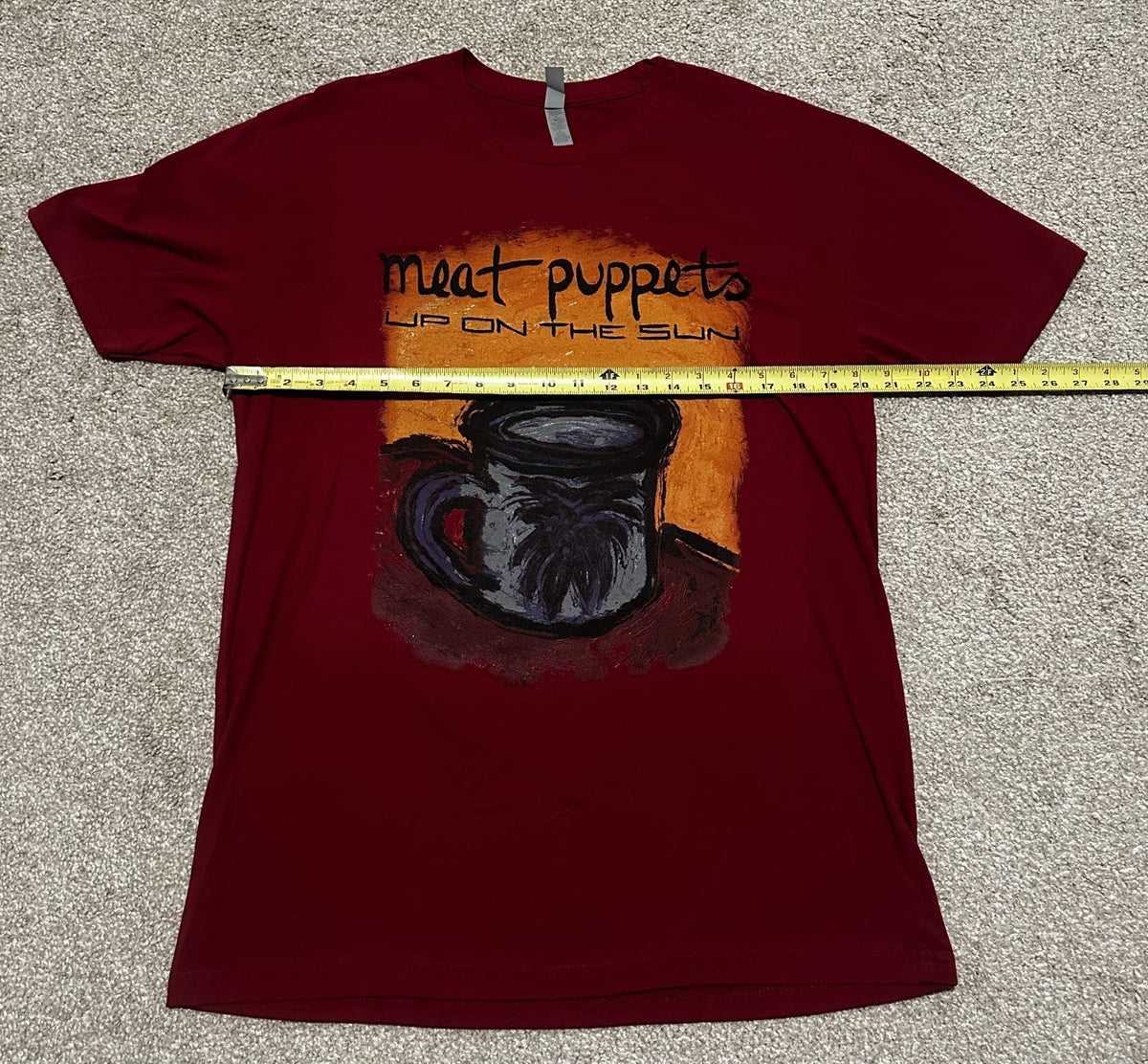 MEAT PUPPETS BAND T-SHIRT~UP ON THE SUN~ORIGINAL~LG~RED~EXC COND~RARE~BRAND NEW