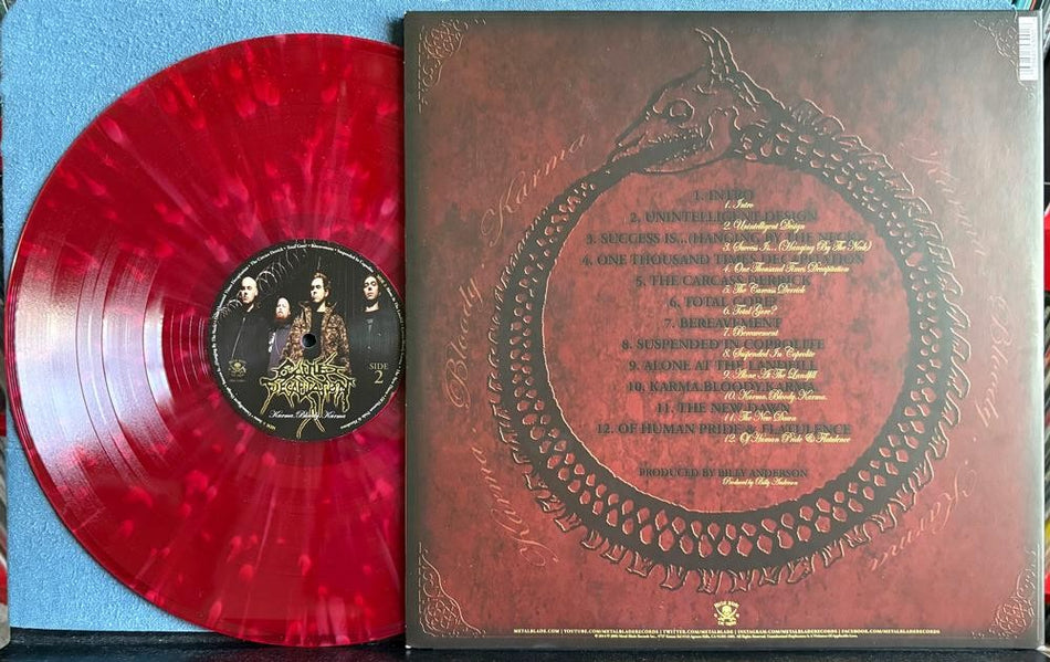 CATTLE DECAPITATION KARMA.BLOODY.KARMA~NM 2014 BLOODY SPLATTER RE LP~GRINDCORE