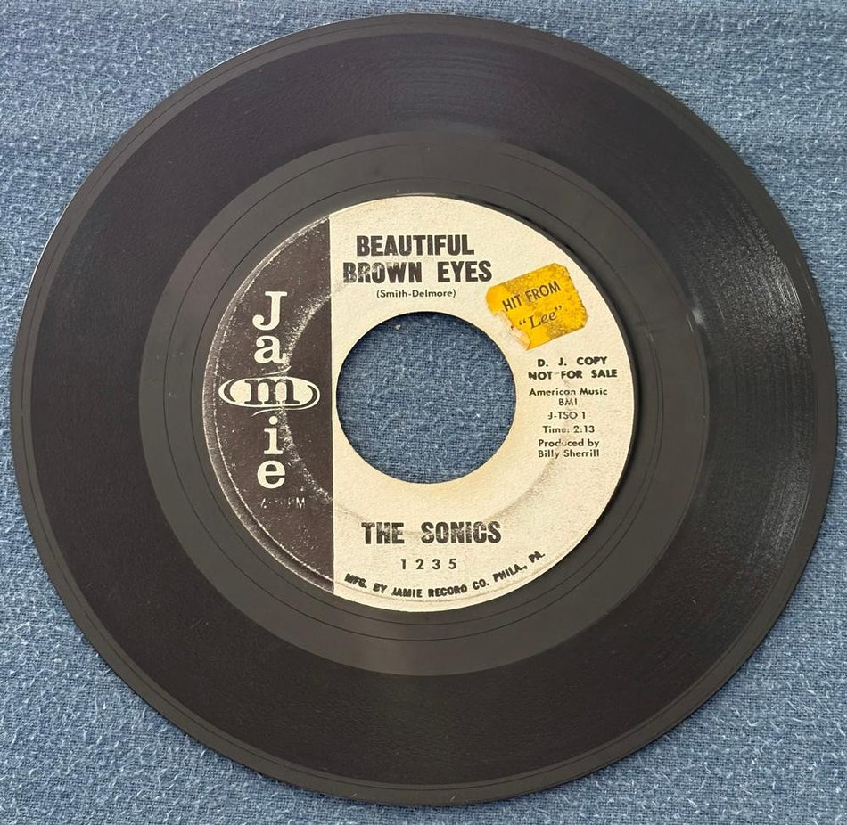 THE SONICS~SUGAREE / BEAUTIFUL BROWN EYES~'62 JAMIE PROMO 7-INCH 45~DOO-WOP~SOUL