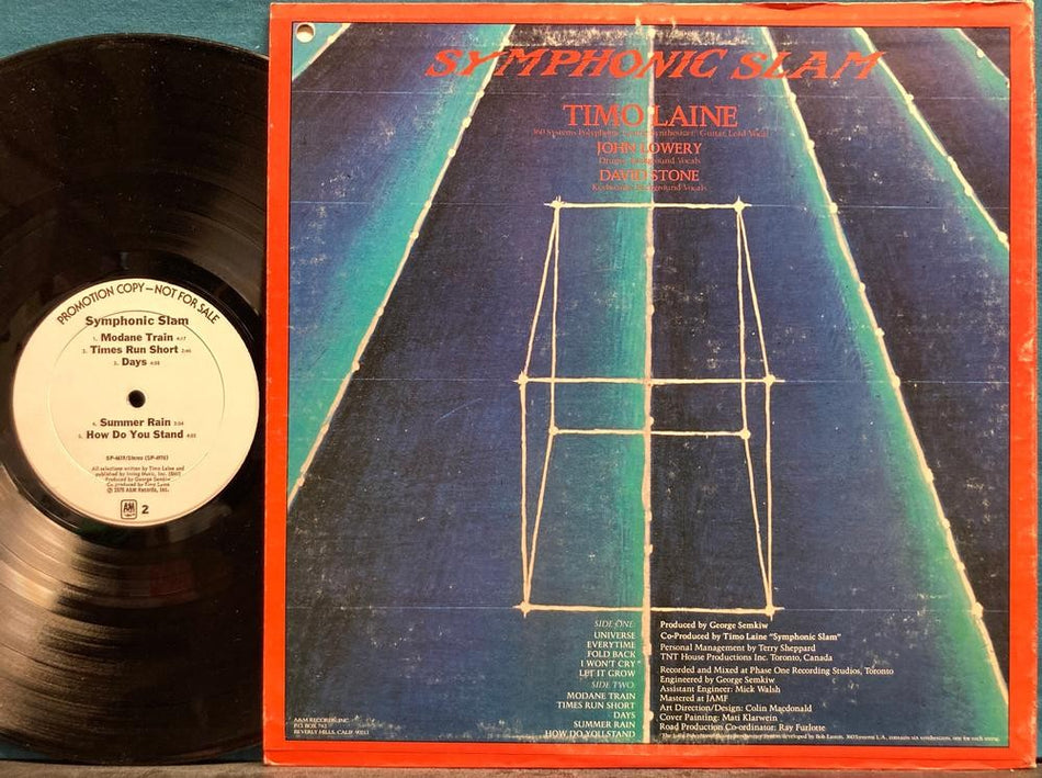 SYMPHONIC SLAM~NM- 1976 WHITE LABEL PROMO~PROG~PSYCH~TIMO LAINE~MONARCH