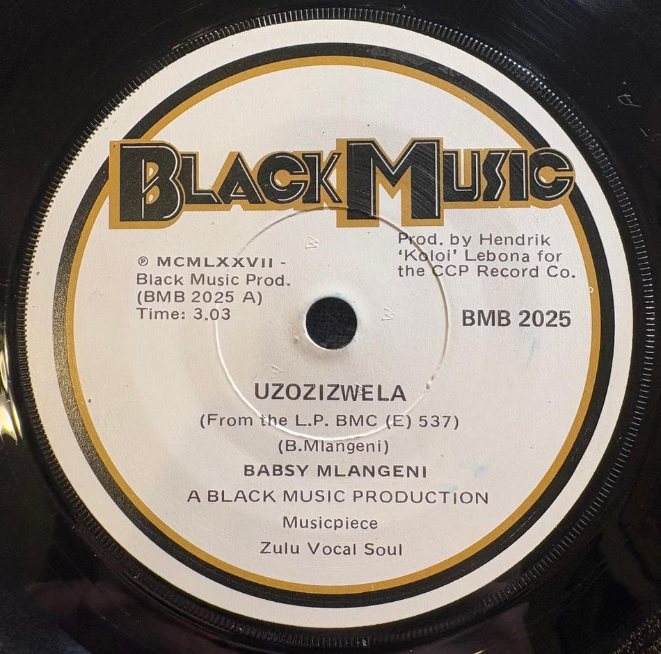 SOUTH AFRICA 45~BABSY MLANGENI~UZOZIZWELA / NGITHUMELENI EKHAYA~BLACK MUSIC~HEAR
