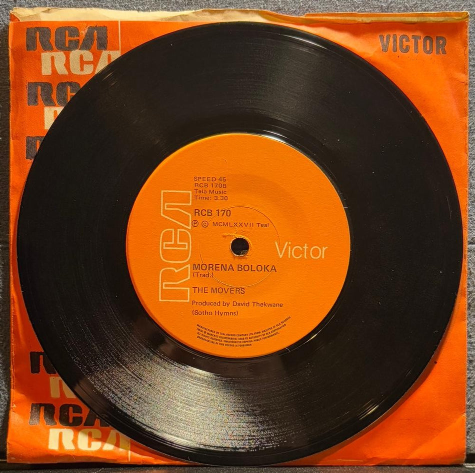 SOUTH AFRICA 45~YOUNG MOVERS~JONNA JONNA / MORENA BOLOKA~1972 RCA 7"~SOTHO~HEAR