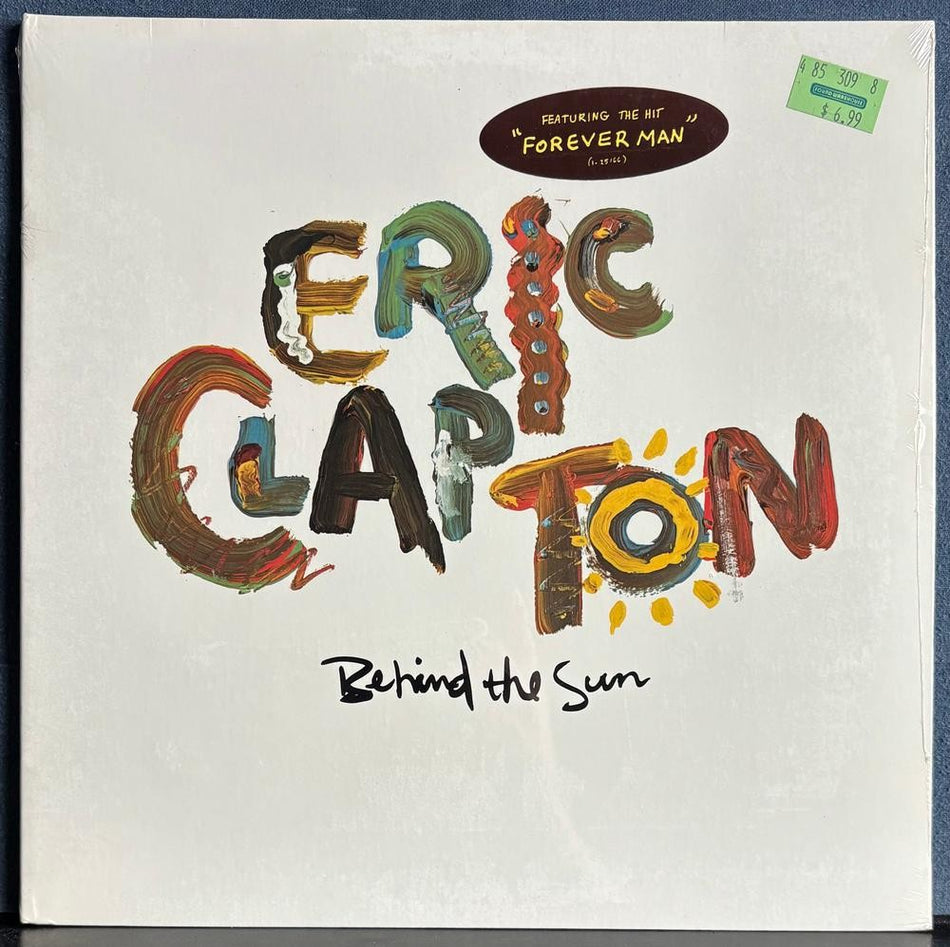 ERIC CLAPTON BEHIND THE SUN~SEALED ORIG 1985 DUCK LP w/FOREVER MAN HYPE STICKER!