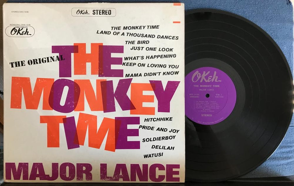 MAJOR LANCE THE MONKEY TIME~SVG+ 1963 OKEH STEREO FIRST PRESS LP~POP~VOCAL~SOUL