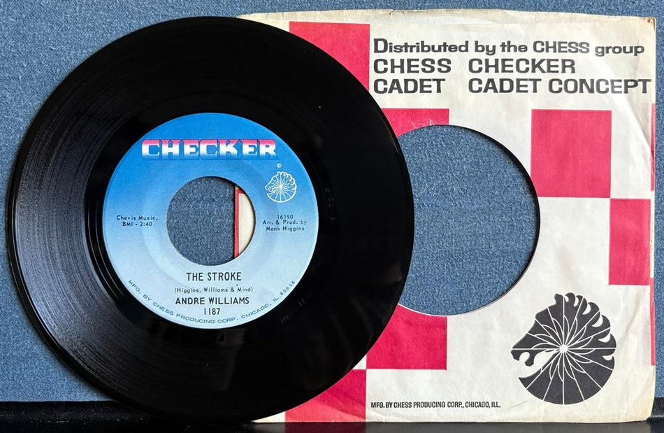 ANDRE WILLIAMS~STROKE /HUMPIN BUMPIN AND THUMPING~NM 1967 CHECKER 7-INCH 45 SNGL