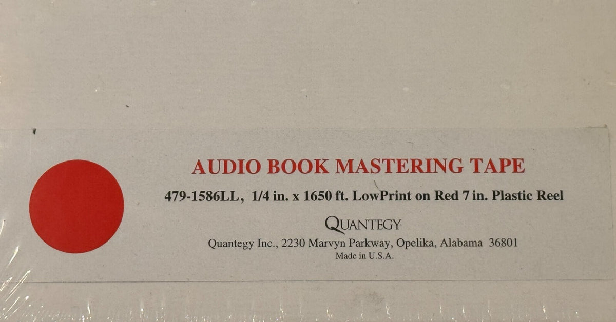 SEALED 7" AMPEX / QUANTEGY 479 LOW PRINT AUDIO REEL TO REEL TAPES~14 AVAILABLE