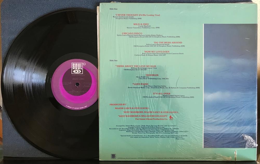 MAJOR LANCE NOW ARRIVING~VG++ ORG 1978 MOTOWN SOUL FIRST PRESS LP w/SHRINK~DISCO