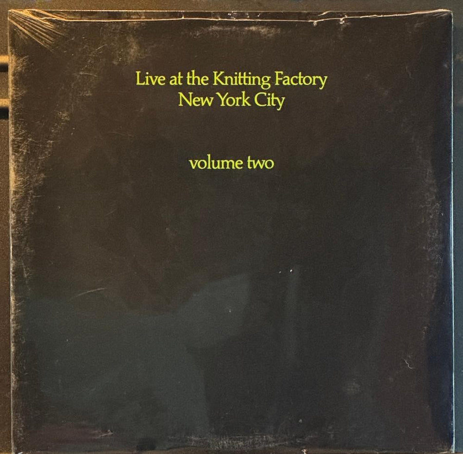 LIVE AT THE KNITTING FACTORY VOLUME TWO~SEALED 1989 JAZZ LP~GARY LUCAS~SHARROCK+