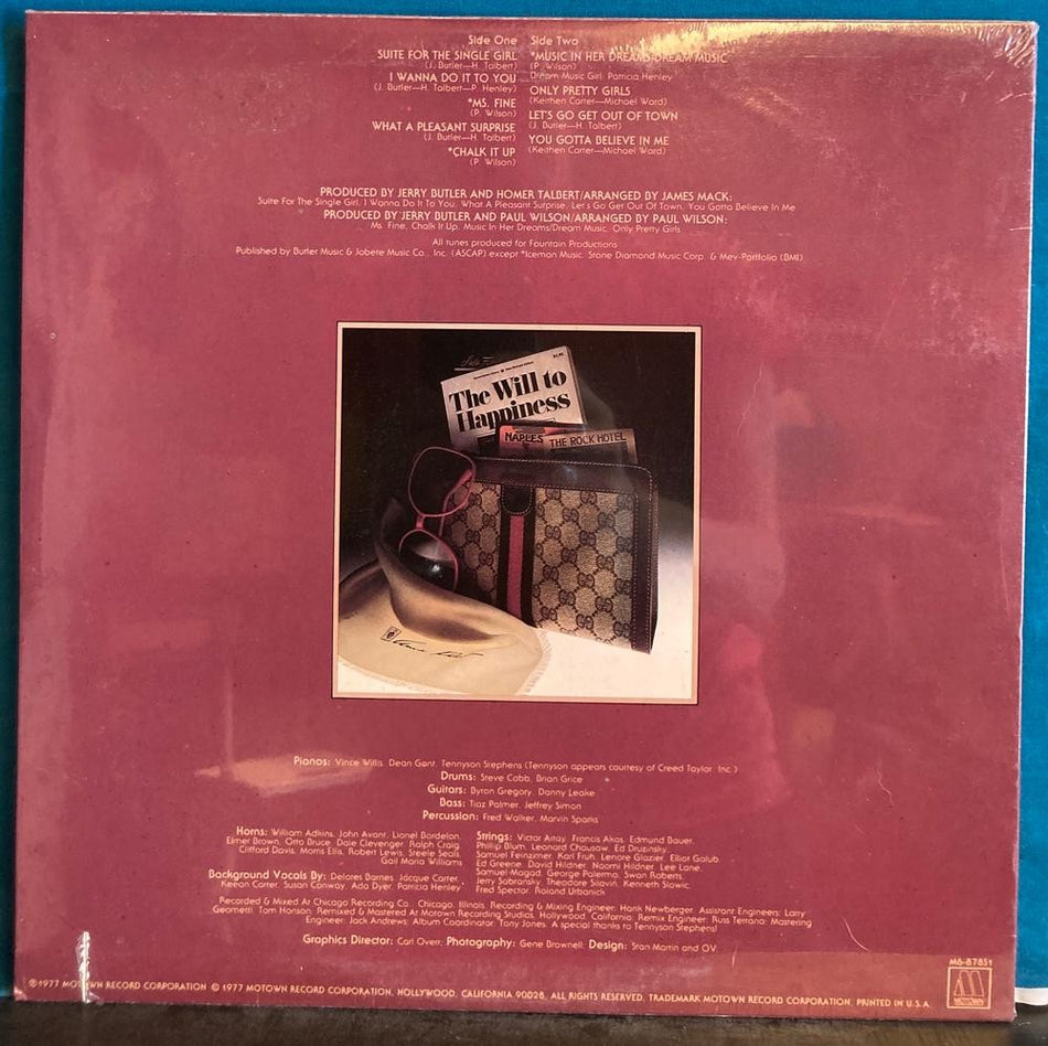 JERRY BUTLER SUITE FOR THE SINGLE GIRL~SEALED OG 1977 MOTOWN LP~SOUL~IMPRESSIONS