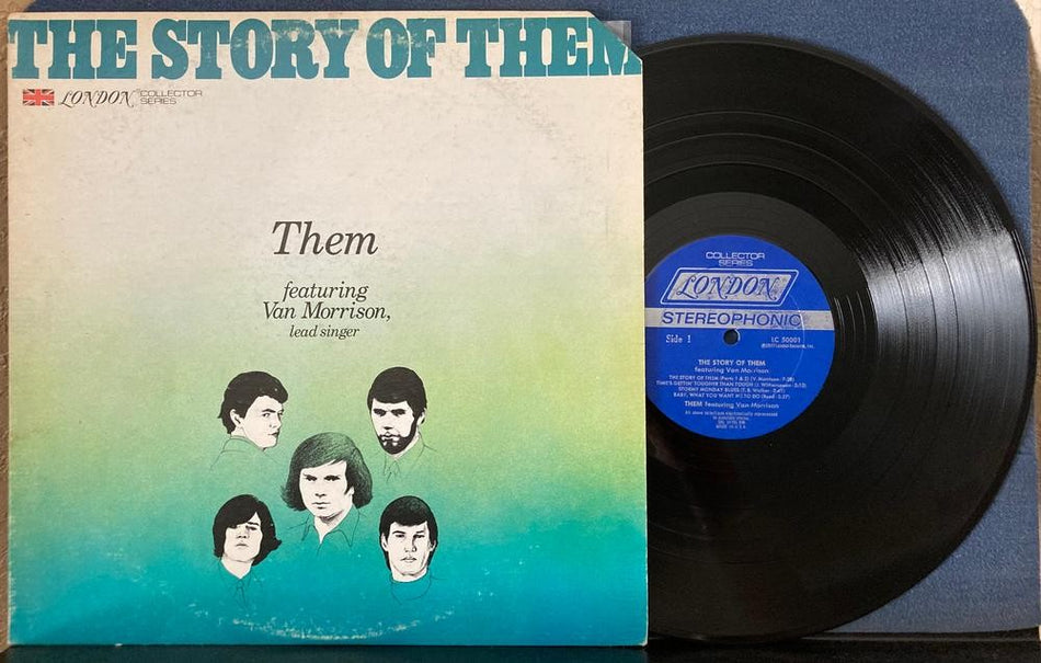 THE STORY OF THEM~VAN MORRISON~VG++ ORIG 1977 LONDON 1st PRESS LP~STERLING SOUND