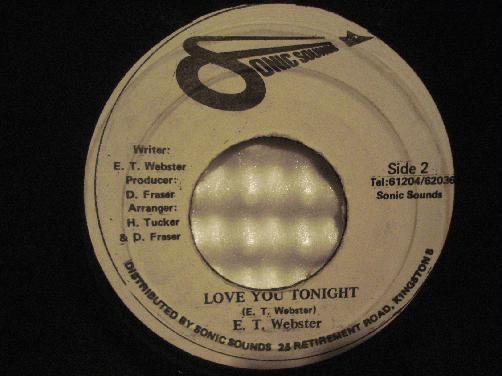 E.T WEBSTER~POT OF GOLD/ LOVE YOU TONIGHT~SIGNED ORIG JA 7 ~SONIC SOUNDS~ELECTRO
