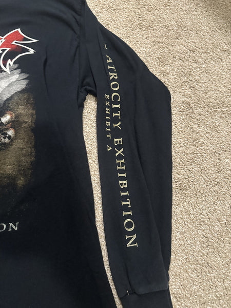 EXODUS CONCERT LONG SLEEVE T-SHIRT~2008 TOUR~THE ATROCITY EXHIBITION~BLACK~XL