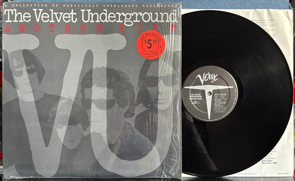 VELVET UNDERGROUND ANOTHER VIEW~UNRELEASED RECORDINGS~1986 VERVE LP~SHRINK~INNER