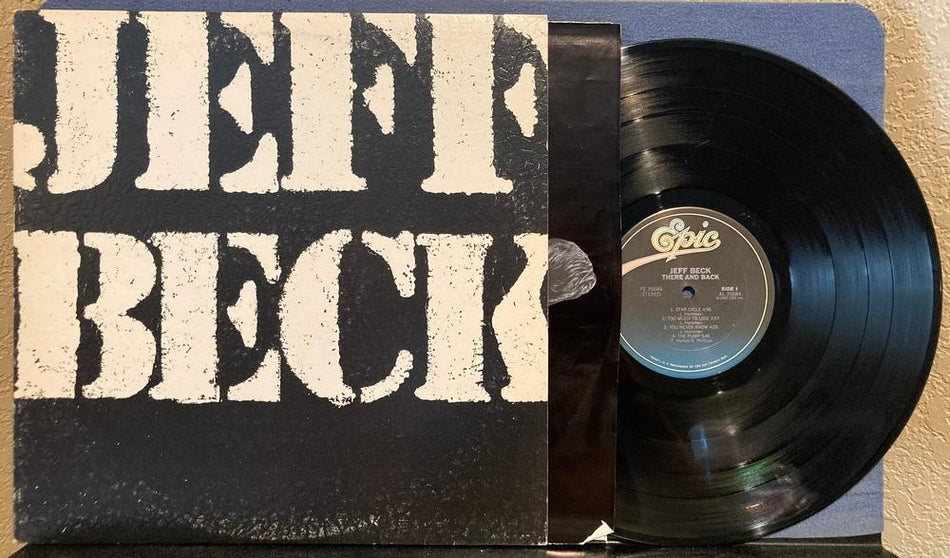 JEFF BECK THERE AND BACK~VG++ 1980 1st PRESS LP w/TEXTURED CVR~INNER~SANTA MARIA