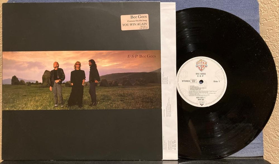 BEE GEES E.S.P.~NM- 1987 WARNER BROS UK 1st PRESS LP~MADE IN GERMANY~HYPE~INNER
