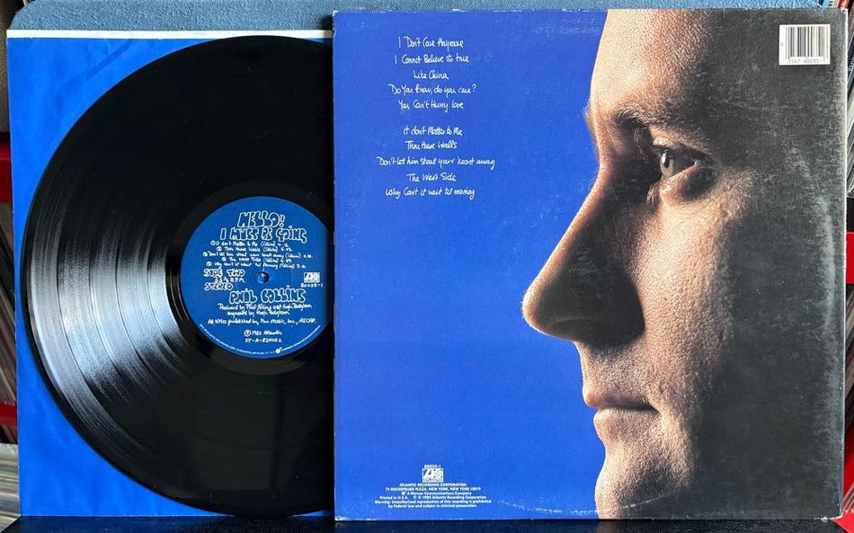 PHIL COLLINS HELLO I MUST BE GOING!~NM ORIG 1982 ATLANTIC LP w/INNER~TOWN HOUSE