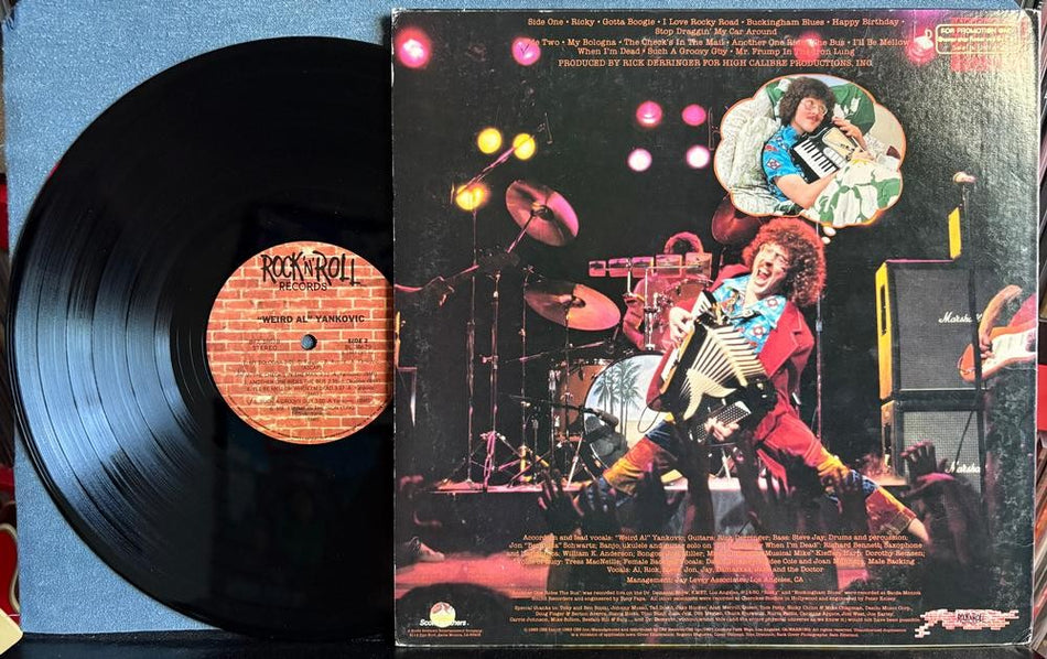 WEIRD AL YANKOVIC 1983 SELF-TITLED LP~ROCK 'N' ROLL RECS GOLD STAMP PROMO COPY!
