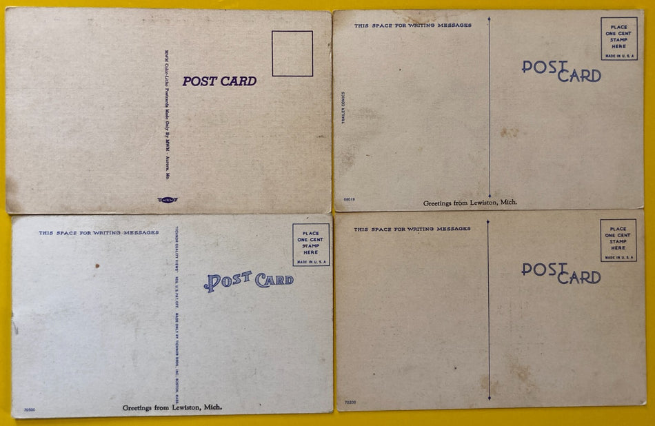 VINTAGE LOT: 4 RISQUE ADULT HUMOR POSTCARDS~HITCH-HIKER~FARM GIRL~TOUCHY~ADMIRAL