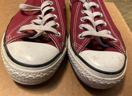 Converse CHUCK TAYLOR All Star Low Top Shoe BURGUNDY M9691 Mn 5 Wm 7~MAROON~EXC!