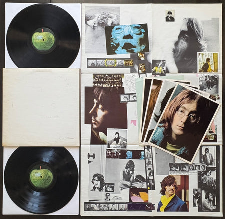 BEATLES WHITE ALBUM~RARE 1968 LP~7 LABEL ERRORS!!~NUMBERED COVER~POSTER~PICTURES