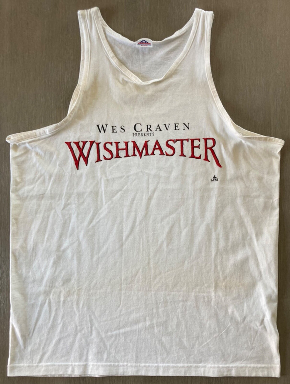 WISHMASTER~WES CRAVEN~UNWORN VINTAGE 90's XL PROMO TANK TOP SHIRT~FANTASY HORROR