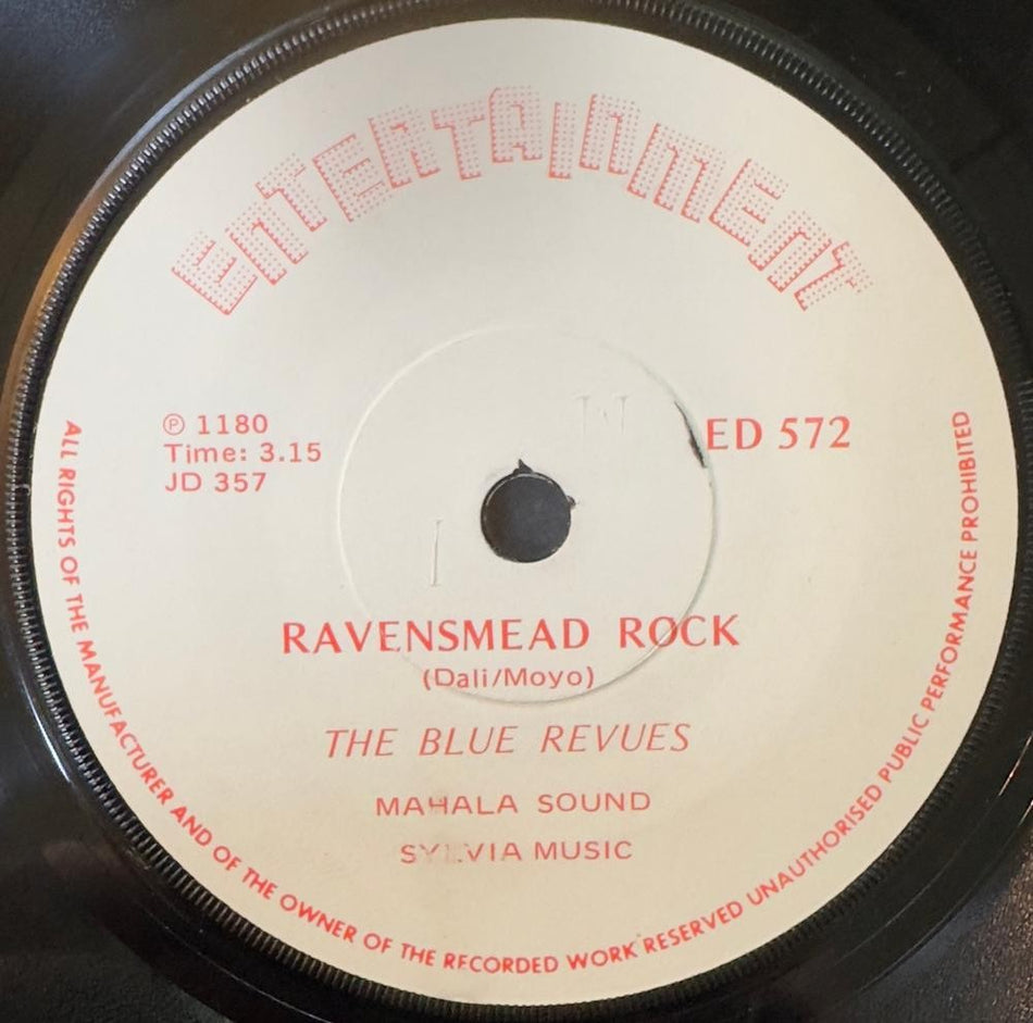SO. AFRICA 45~THE BLUES REVUES RAVENSMEAD ROCK/ SMOKKELHUIS MAHALA ~1980 7'~HEAR