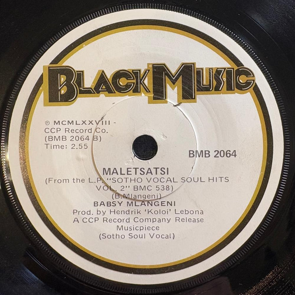 SOUTH AFRICA 45~BABSY MLANGENI~THOLA MAKOTI / MALETSATSI~BLACK MUSIC 7~ZULU~HEAR