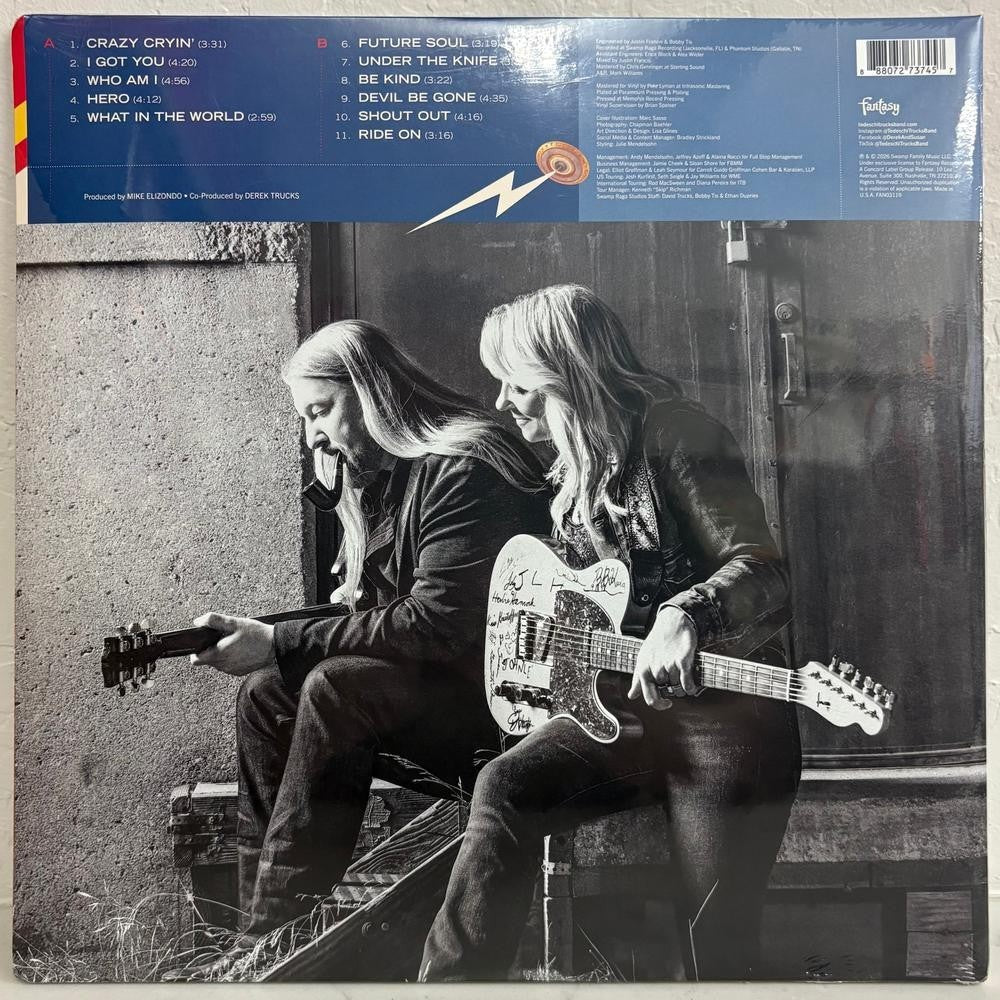 TEDESCHI TRUCKS BAND FUTURE SOULSEALED LIMITED BLACK VINYL LP w/SIGNED INSERT!!