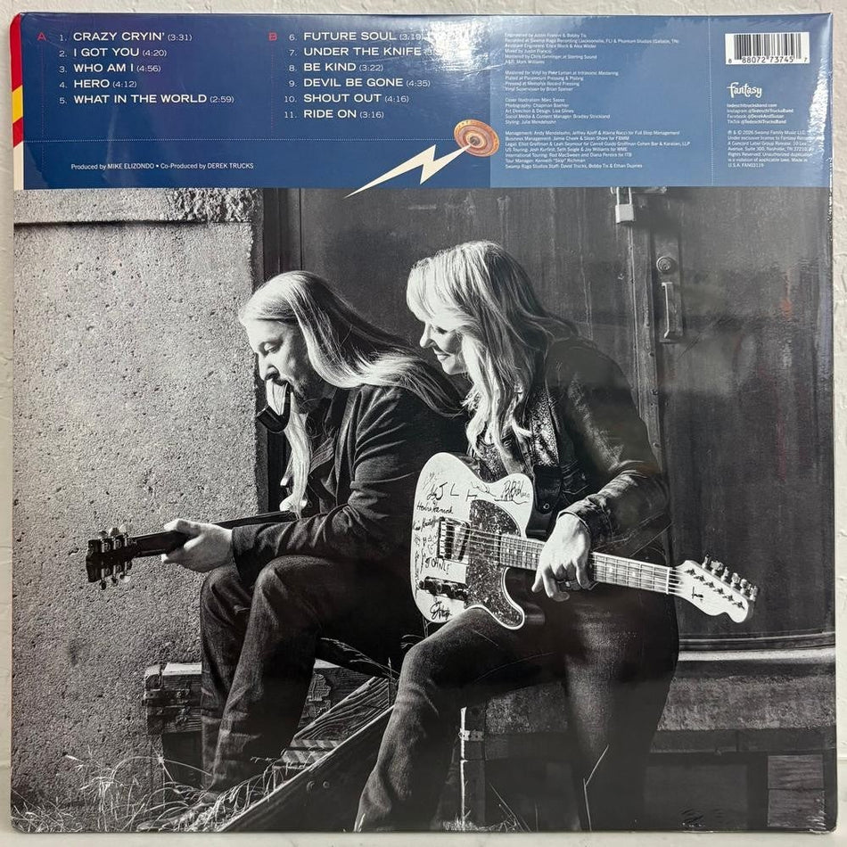 TEDESCHI TRUCKS BAND FUTURE SOULSEALED LIMITED BLACK VINYL LP w/SIGNED INSERT!!