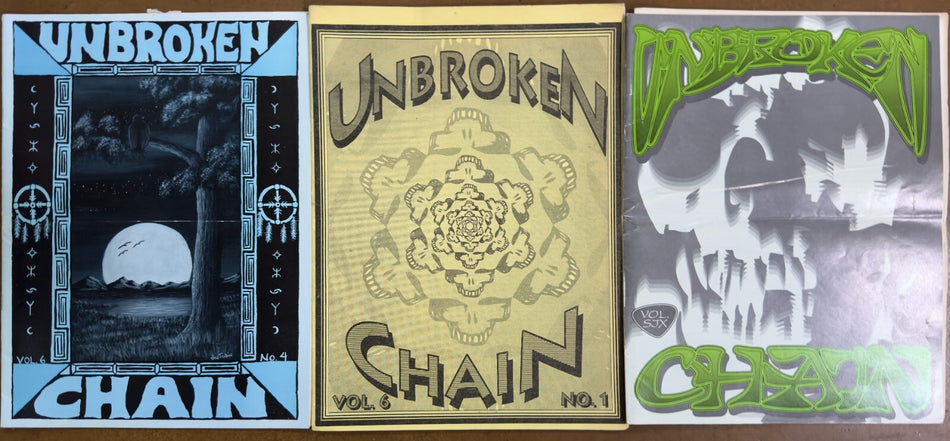 GRATEFUL DEAD UNBROKEN CHAIN 3 MAGAZINE LOT~VOL. 6 ISSUES 1-3~GARCIA~WEIR~LESH