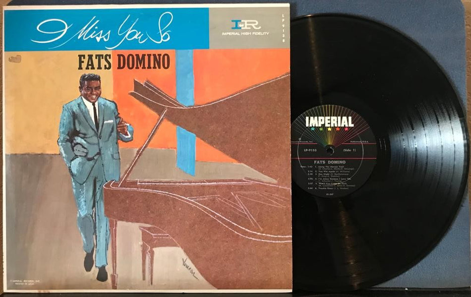 FATS DOMINO I MISS YOU SO~NM 1961 IMPERIAL MONO DEEP GROOVE FIRST PRESS LP~SOUL