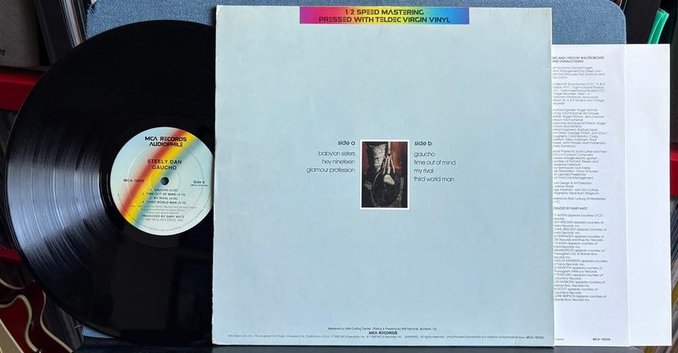 STEELY DAN GAUCHO~1981 MCA RECORDS AUDIOPHILE HALF-SPEED MASTER RE LP w/INSERT