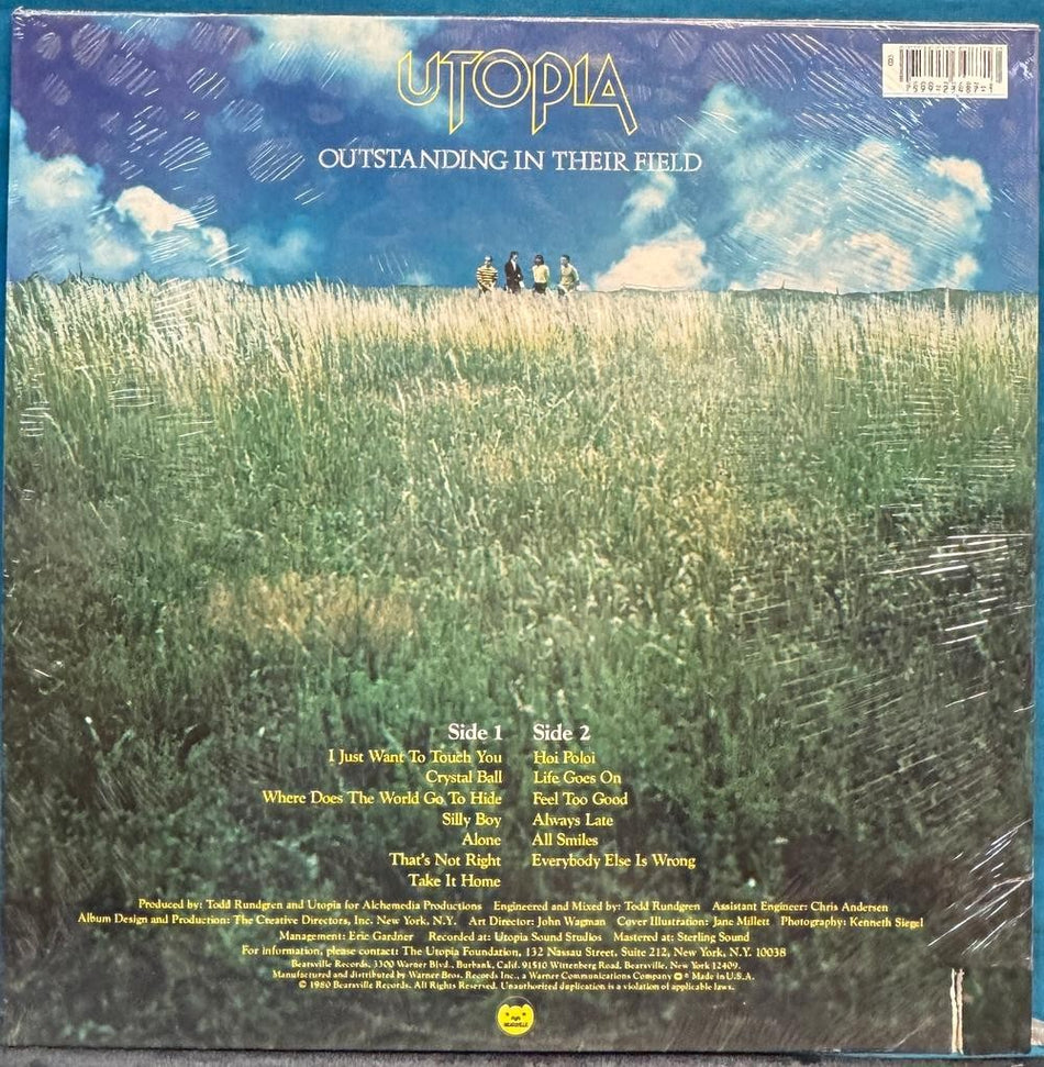 UTOPIA DEFACE THE MUSIC~SEALED ORIG 1980 BEARSVILLE 1ST PRESS~RUNDGREN~PROG ROCK