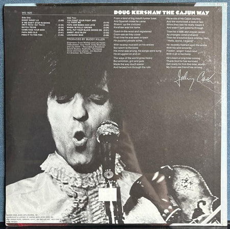 DOUG KERSHAW THE CAJUN WAY~SEALED 1970's WARNER BROS. REPRESS LP~FOLK ROCK