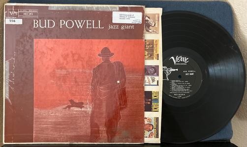 BUD POWELL JAZZ GIANT~1957 MONO VERVE TRUMPETER REISSUE LP~DEEP GROOVE~JAZZ~BOP