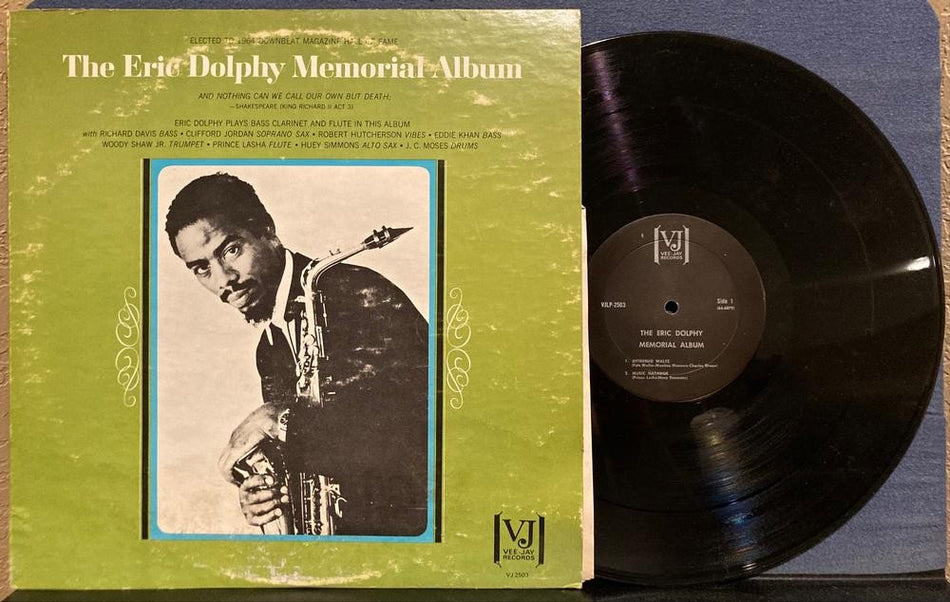 THE ERIC DOLPHY MEMORIAL ALBUM~1968 VEE-JAY MONO BLACK LABEL REISSUE LP~POST BOP