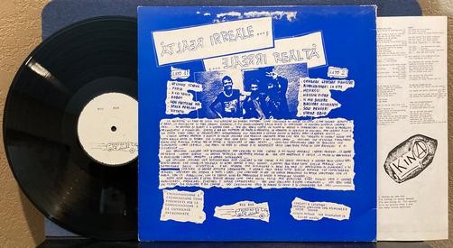 KINA IRREALE REALTA~NM 1985 BLU BUS ITALY RE LP~BLUE COVER~INSERT~UNREAL REALITY