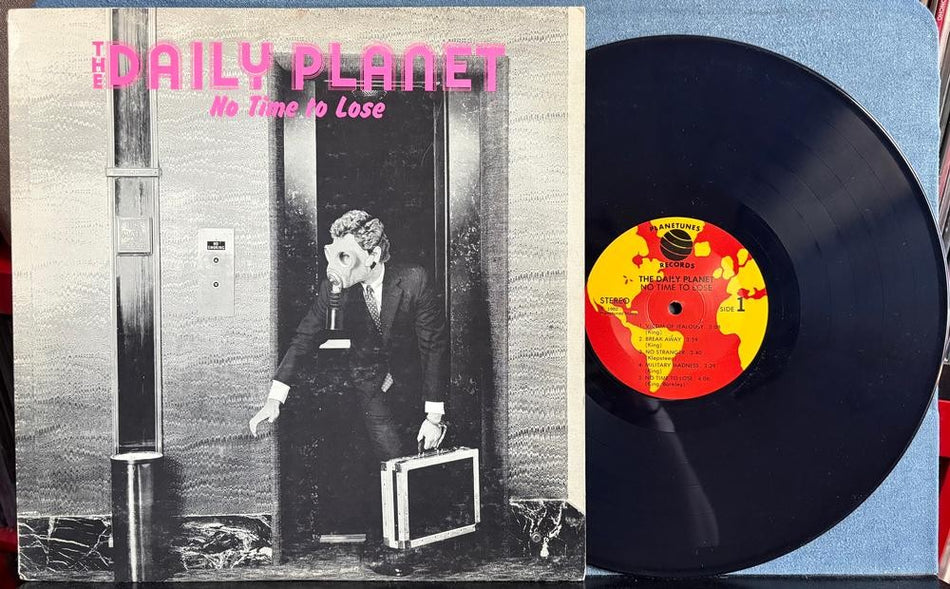 THE DAILY PLANET NO TIME TO LOSE~SIGNED ORIG 1982 PLANETUNES LP~ROCK~AUTOGRAPHED